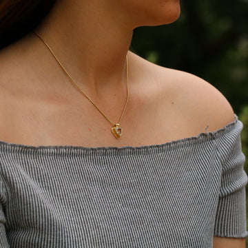 Dainty Necklaces for Women,Clear Quartz Necklace,Crystal Quartz Necklace,Jewelry Necklace,Anniversary Gifts for Her,Handmade Jewelry